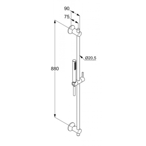 Душевой гарнитур Kludi Nova Fonte Deco, 2084005-35